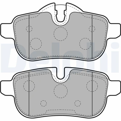 Imagen de DELPHI LP2163 Juego de pastillas freno preparado para indicador desgaste Chapa antichirridos con accesorios BMW: Z4 Roadster