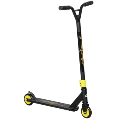 Imagen de scooter acrobático HOMCOM, divertido, con rodamientos de bolas ABEC 9, patada ruedas 100 mm imitación cuero, pedales, urbano,