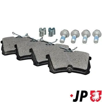 Imagen de JP GROUP 3463700210 Juego de pastillas freno Eje trasero con avisador acústico desgaste HONDA: Accord 7 Limousine, 6 Limousine