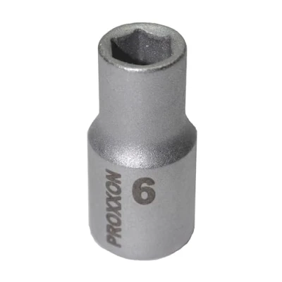 Imagen de Proxxon 23 714 Vaso de 1/4&quot;, Tamaño 6mm, Longitud Total 25mm