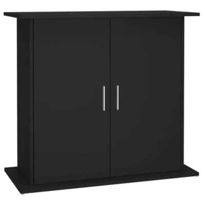 Imagen de vidaXL Soporte para acuario madera de ingeniería negro 81x36x73 cm