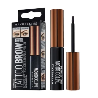 Imagen de Maybelline Brow Tattoo Gel Tinte para Cejas Rubias u Castañas Claras, Tono Light 1 20 gr