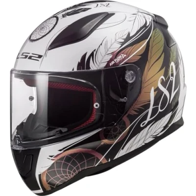 Imagen de LS2, Casco Moto Integral Rapid Boho White Black Pink, M