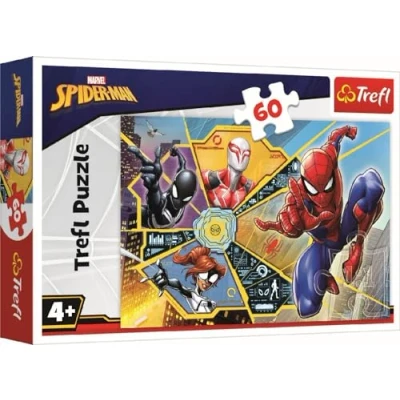 Imagen de Trefl 60 Piezas en telaraña para niños a Partir de 4 años Rompe, Color Disney Marvel Spiderman, (17372)