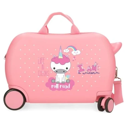 Imagen de Roll Road I Am Unicorn Maleta Infantil Rosa 45x31x20 cms Rígida ABS 24,6L 1,8 kgs 2 Ruedas Equipaje Mano