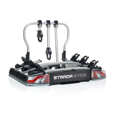 Imagen de Atera 022701 portabicicletas de Coche Strada EVO 3, Remolque con Luces traseras, para 3 Bicicletas o e Bikes