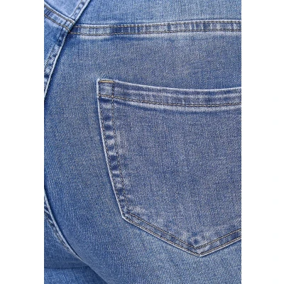 Imagen de Elara Jeans Mujer Cintura Alta Chunkyrayan Azul EL12D1 Blue 46 (3XL)