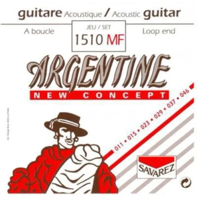 Imagen de Savarez 668737 Cuerdas para Guitarra Acústica Argentine juego Light con lazada 1510MF