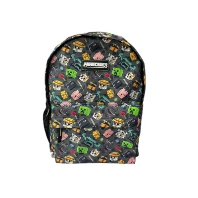 Imagen de Minecraft Mochila Escolar Pixel 25 ADAPTABLE A CARRO, ESPALDERA ACOLCHADA Compartimento portalaptop 42 X 31 13.5 CM