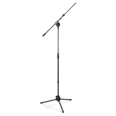 Imagen de Vonyx Ms20 Soporte para micrófono con Brazo Jirafa, Pie de micro, Negro, Telescópico, Equipo Profesional, Ajustable, Compacto, Fácil Transportar, Se entrega sin
