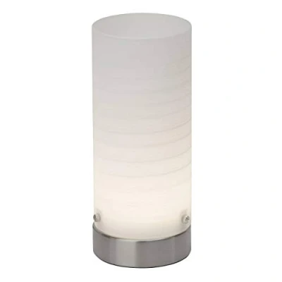 Imagen de BRILLIANT Lámpara Daisy de mesa LED hierro/blanco 1x 4.5W integrado, (280lm, 3000K) Escala a ++ E Con interruptor cable