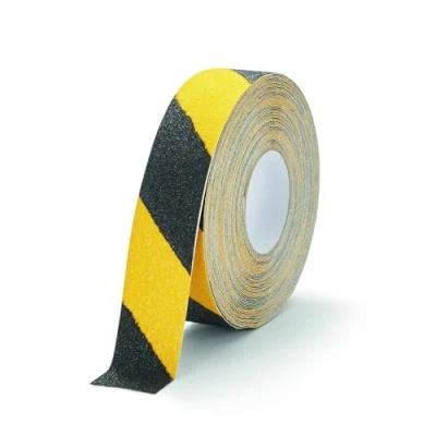 Imagen de Durable Cinta antideslizante color DURALINE GRIP+, 50 mm x 15 m, para asegurar escaleras, rampas, amarillo/negro, 1097130