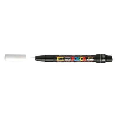 Imagen de Uni Ball181601 Marcador POSCA con punta de pincel, blanco