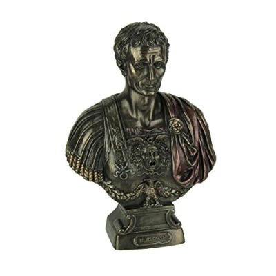 Imagen de VERONESE Estatua de Busto Julio César con Acabado Bronce