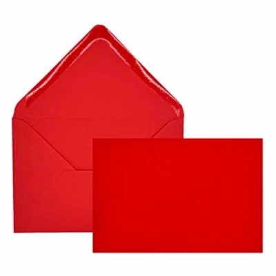 Imagen de Edition Seidel 25 sobres, formato similar a B6, 12,0 x 17,5 cm, 80 g/m², color rojo, unidades