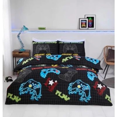 Imagen de Rapport Home Gamer Juego de Funda edredón Microfibra para Cama Doble