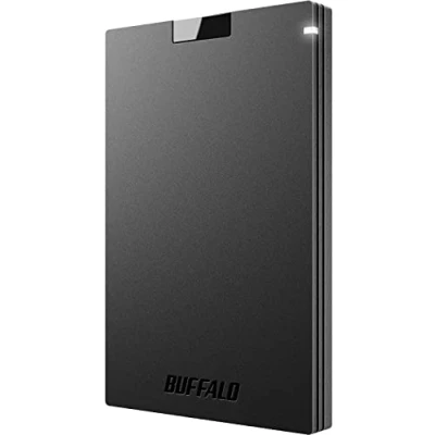Imagen de BUFFALO SSD externo de 500 GB Compatible con PS4 / PS5 Windows/Mac USB C A 3.2 Unidad externa estado sólido ‎SSD PG500U3B
