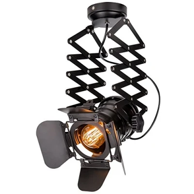 Imagen de Hobaca® 220v E27 L31 * W17 H35cm Focos para el techo Loft Marcos de luces LED Lámparas Inicio Iluminación 48 (LoftspotlightDB)