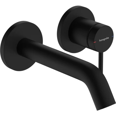 Imagen de hansgrohe Tecturis S grifo lavabo empotrado con desagüe, monomando 16,5 cm, mezclador ahorro de agua (EcoSmart+), negro mate, 73350670
