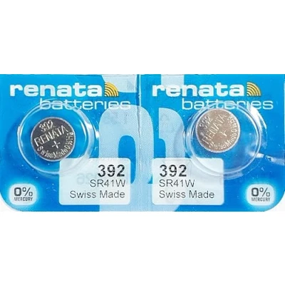 Imagen de 2 pilas Renata para reloj de pulsera, fabricación suiza, dióxido plata, sin mercurio, 1,55 V, larga vida útil