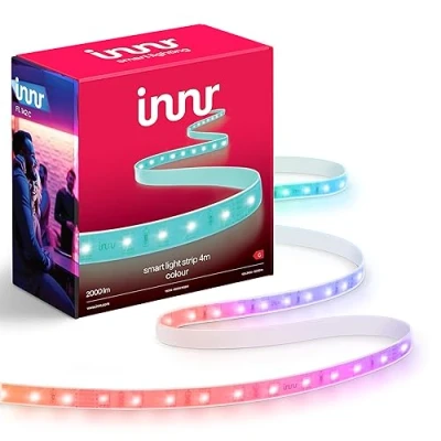 Imagen de innr Flex Color, 4m Smart LED Strip, funciona con Philips Hue* &amp; Alexa (Puente Requerido) 4 metros Tira RGBW, FL 142 C