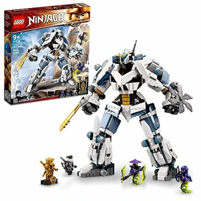 Imagen de LEGO NINJAGO Legacy Zane’s Titan Mech Battle 71738 Ninja Toy Building Kit Featuring Collectible Minifigures, New 2021 (840 Pieces)