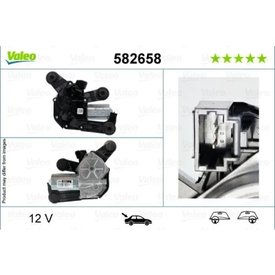 Imagen de VALEO 582658 Motor del Limpiaparabrisas 12 posterior para dirección izquierda/derecha