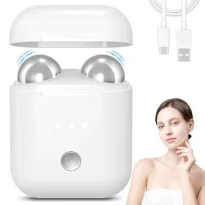 Imagen de MicroCurrent Face Lifter, Lifting Facial Eliminador de papada recargable Reafirmante y Facial, Antiarrugas, Masajeador