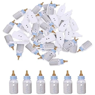 Imagen de Stakee Botones De Biberón 50pcs Creativos Madera Ropa Bebé Botella Alimentación para Coser, Manualidades Bricolaje