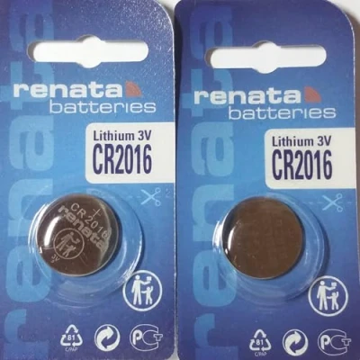 Imagen de 2 x cr2016 Renata 3 V batería de litio fabricado en Suiza Reloj clave Gadget