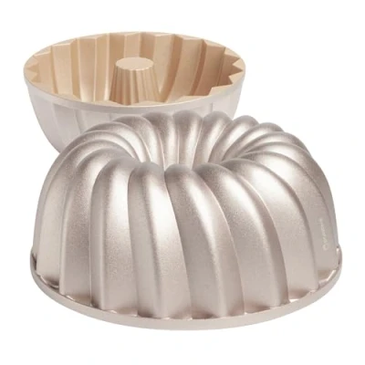 Imagen de Erreke Molde Bizcocho, Bizcocho Horno, Tarta, Doble Capa Antiadherente, Aluminio Fundido Resistente, Cocción Uniforme, Moldes Repostería, Color Oro Rosa, 24cm, 2.5 litros, Clásico