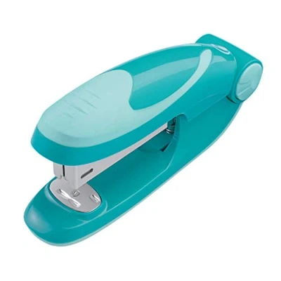 Imagen de Herlitz 50025435 No. 24/6 Grapadora ergonómica (tamaño pequeño, 1 unidad), color turquesa