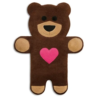 Imagen de SACO TÉRMICO Leschi de semillas para microondas/para el dolor estómago/Animal: Oso Teddy con corazón, marrón