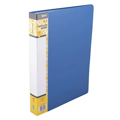 Imagen de D.RECT Juego de 60 Carpetas Polipropileno alta Transparencia Etiqueta Contenido la Columna Vertebral A4 Color : Azul