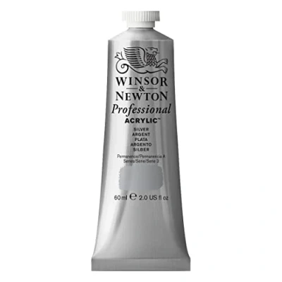 Imagen de Winsor &amp; Newton Professional Acrylic Pintura Acrílica en Tubo, Plateado (Silver), 60 ml