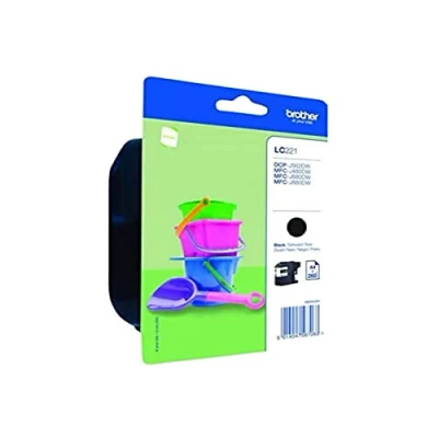 Imagen de Cartucho De Tinta Negro Brother Lc 221bkbp