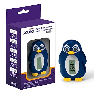 Imagen de scala SC 1280 Termómetro de baño digital con diseño pinguino