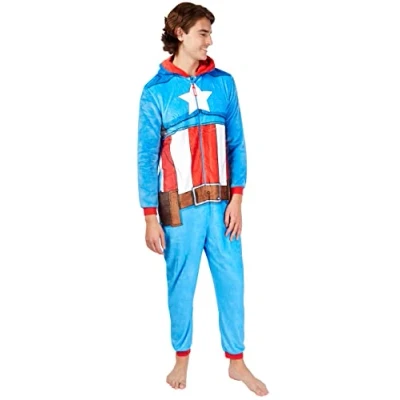 Imagen de Marvel Onesie para Hombre Captain America Azul X Large
