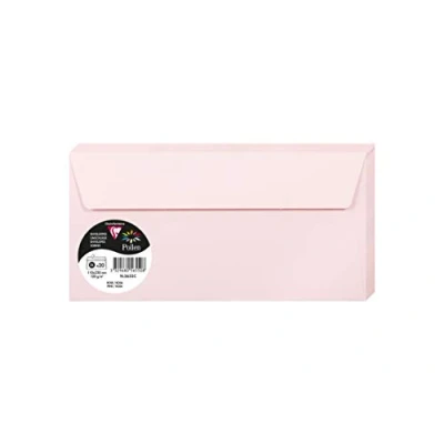 Imagen de Clairefontaine Pack de 20 sobres Pollen, color Rose 22 x 11 0.10