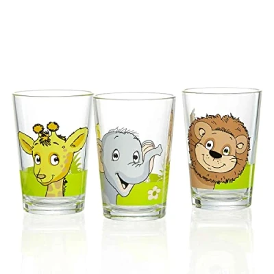 Imagen de Ritzenhoff &amp; Breker Flirt by R&amp;B Juego de 3 vasos (205 ml, unidades), diseño animales la selva