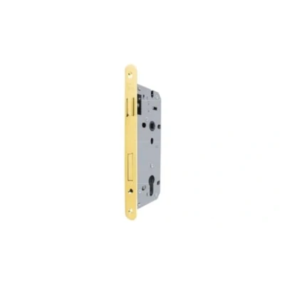 Imagen de Yale Cerradura de Puerta Madera, con Frontal Borde Redondo, Entrada 50 mm, Distancia Entre Ejes 85 latón