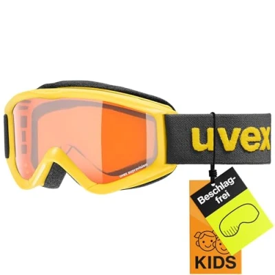 Imagen de Uvex speedy pro Gafas de esquí, Niños unisex, yellow black/lasergold, one size