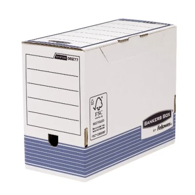 Imagen de Fellowes Bankers Box Caja de archivo definitivo automático, A4, 150 mm, 10 unidades, color azul