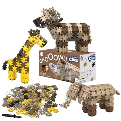 Imagen de Nano Clics Wildlife 250, Construction Toys for Children Ages 8 and up, Creative Educational in a 250 Piece Set, Building Blocks Girls Boys, Durable