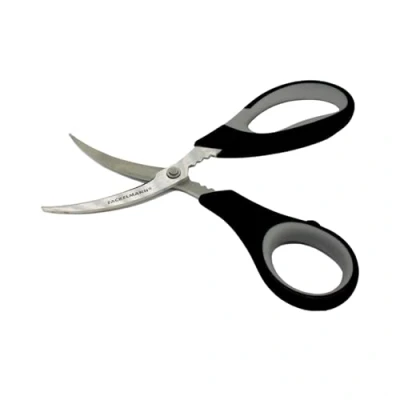 Imagen de FM Fackelmann Pelador de Gambas y Langostinos, Tijeras Cocina Acero Inoxidable, Utensilios Marisco con Mango Ergonómico, Color Negro, 18 x 8.5 cm, 1 ud, Multicolor