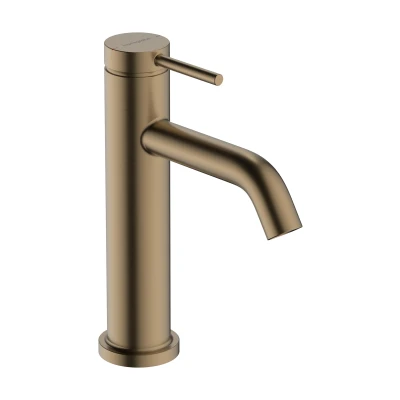 Imagen de hansgrohe Tecturis S grifo lavabo con vaciador automático, monomando 105 mm, mezclador ahorro de agua (EcoSmart+), bronce cepillado, 73310140