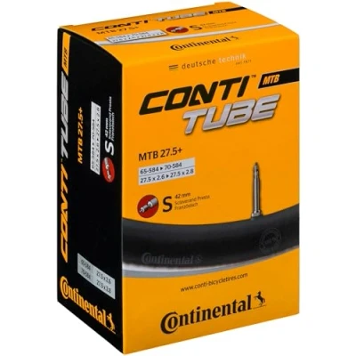 Imagen de Continental Mountainbike MTB Plus S42 Camara 27.5+x 2.25 3.0 Presta 42 mm, Unisexo, Negro, 27,5+