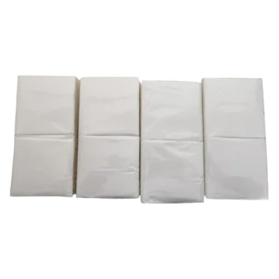 Imagen de 600 Servilletas Blancas de Papel Pequeñas e Individuales Textura micropunto Más Gruesas y Absorbentes Ideal para Eventos Catering, Bares Fiestas 10 x cm Plegadas Hostelnovo