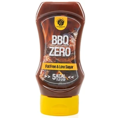 Imagen de Salsa Rabeko Zero American BBQ, 1 x 350ml sin azúcar y baja en grasas productos saludables bajos carbohidratos reducidos calorías para ensaladas, patatas fritas hamburguesas