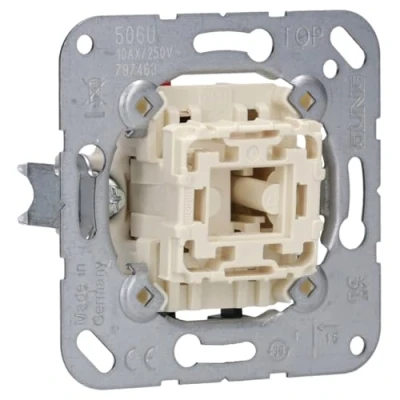 Imagen de JUNG 506U Mecanismo Interruptor, 10 AX / 250 V, Conmutador